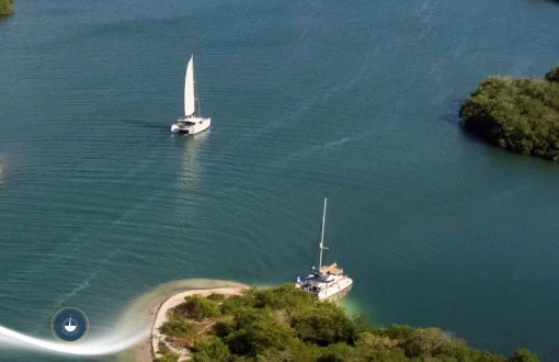 Imagen aérea de la zona de la ciénaga de los vazquez Laguna Vázquez, el destino secreto de Cartagena navega colombia