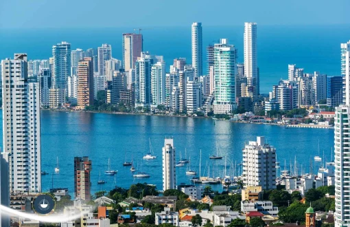 foto aerea bahìa de cartagena yates en el mar Alquiler de yate en Cartagena: temporada alta vs. baja navega colombia